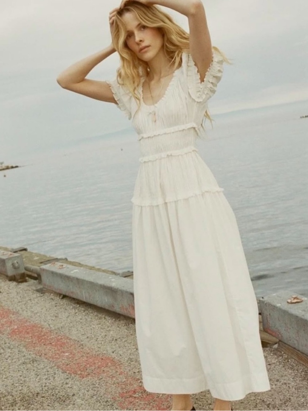 Doen Leanne Dress in Salt